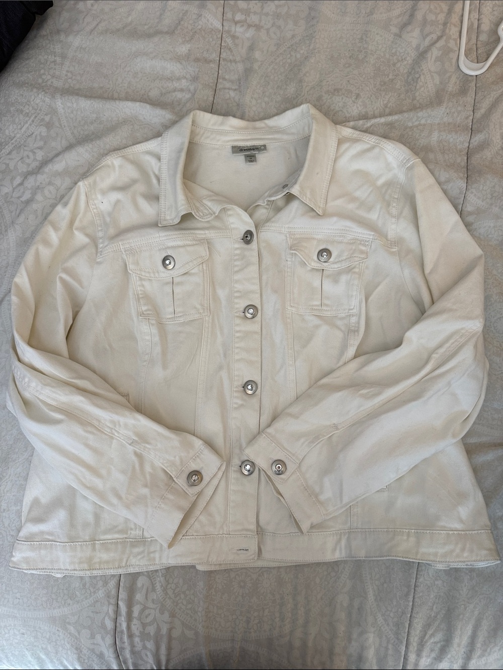 Women's White Denim Jacket